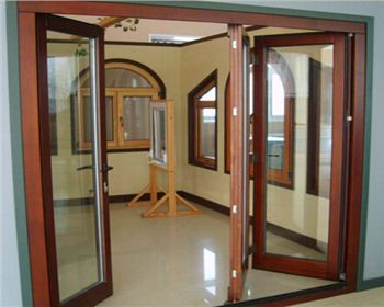 成都鋁木對開門窗